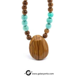 گردنبند سنگ و چوب مایا - Image 2