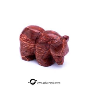 مجسمه تراش دست خرس جاسپر سرخ - Image 4