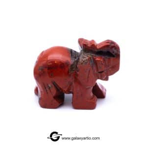 مجسمه تراش دست فیل جاسپر سرخ - Image 2