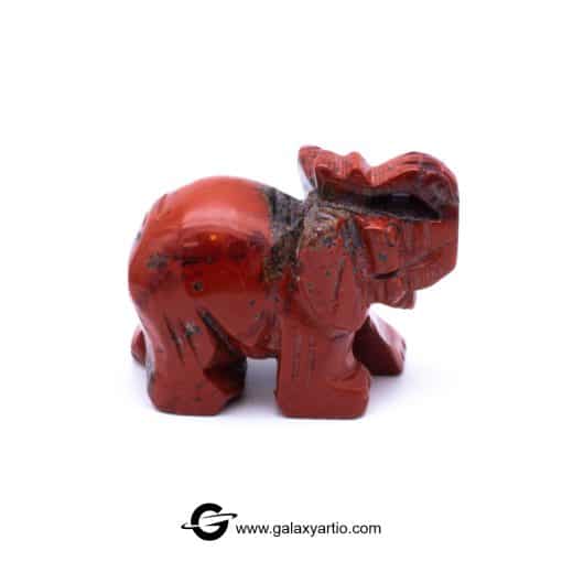 مجسمه تراش دست فیل جاسپر سرخ - Image 2