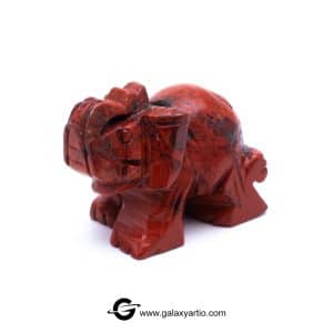مجسمه تراش دست فیل جاسپر سرخ