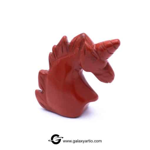 مجسمه تراش دست یونیکورن جاسپر سرخ 2 - Image 2