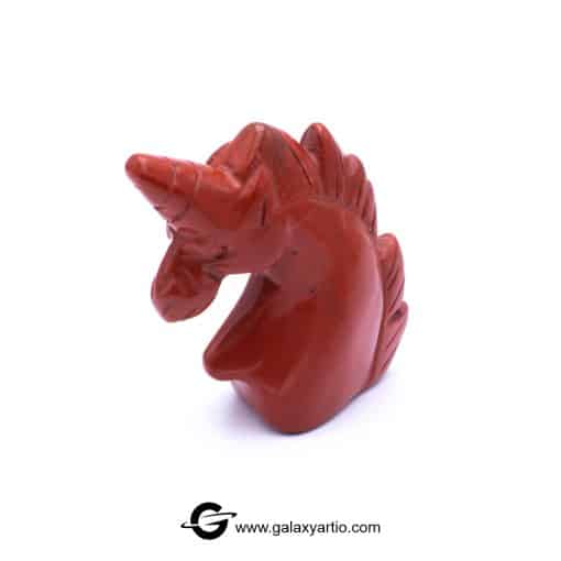 مجسمه تراش دست یونیکورن جاسپر سرخ 2 - Image 4