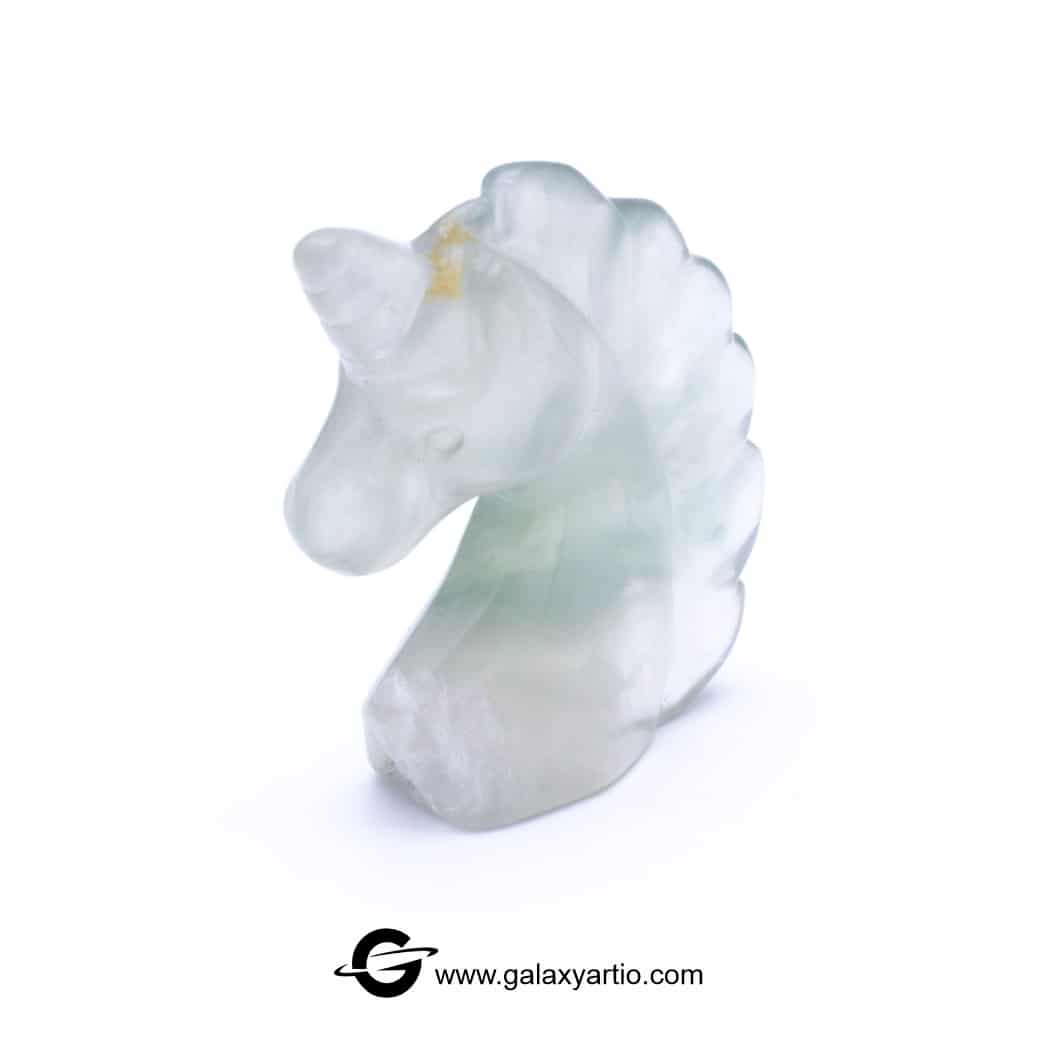 مجسمه تراش دست یونیکورن مجسمه تراش دست یونیکورن فلوریت - Image 1