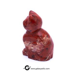 مجسمه تراش دست گربه جاسپر سرخ - Image 4