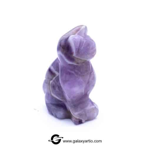 مجسمه تراش دست گربه آمیتیست - Image 2