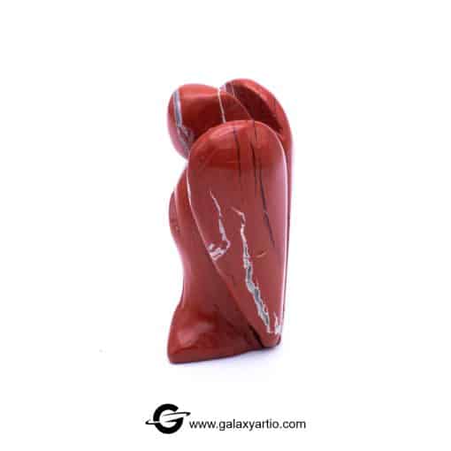 مجسمه تراش دست فرشته جاسپر سرخ - Image 3