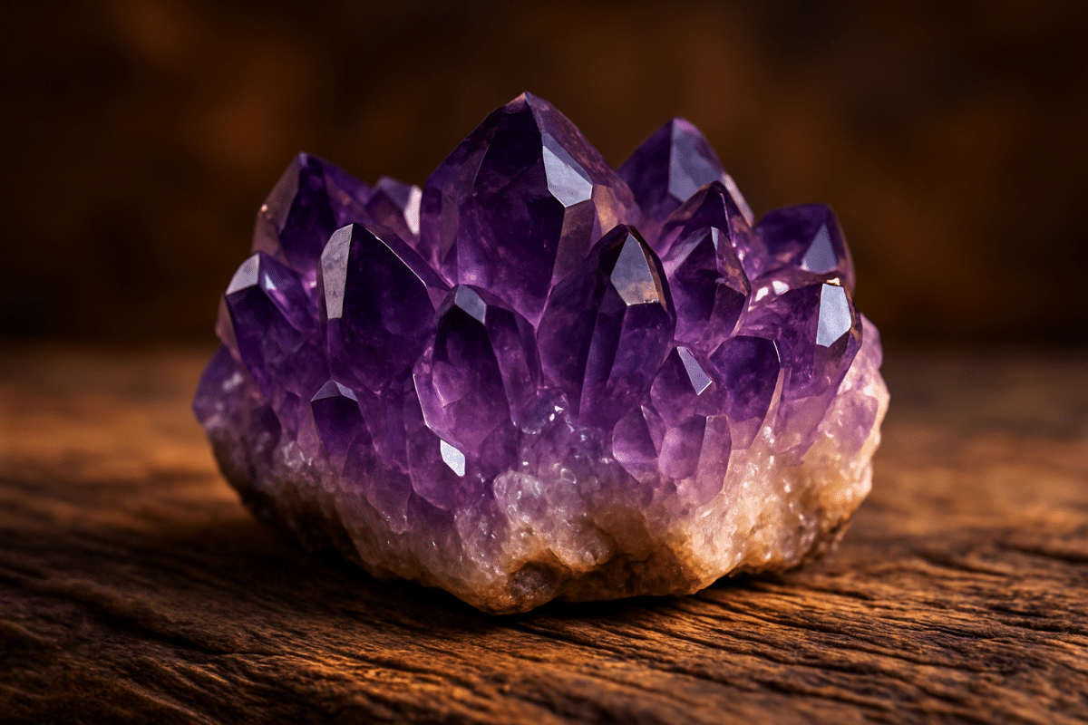 سنگ آمیتیست بنفش طبیعی