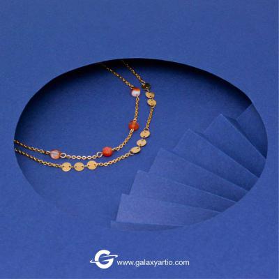 پابند مدل پاندورا-سنگ عقیق سرخ