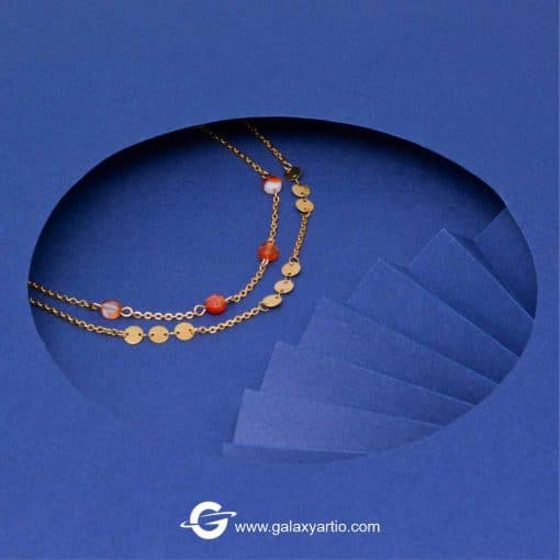 پابند مدل پاندورا-سنگ عقیق سرخ