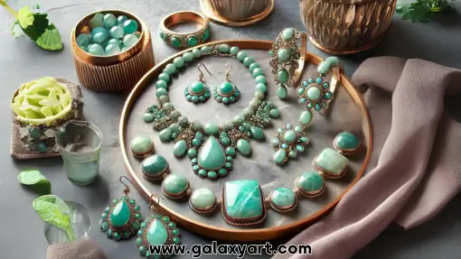 کاربردهای آمازونیت در جواهرسازی