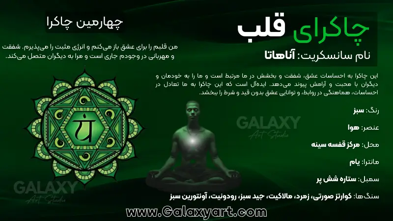 چاکرای قلب (آناهاتا) | Heart chakra (Anahata) | چاکرای چهارم
