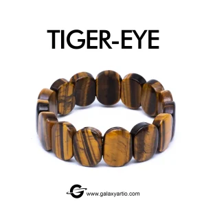 دستبند سنگ چشم ببر تراش دست