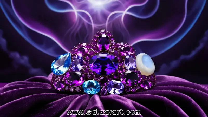 استفاده از سنگهای بنفش در جواهرات