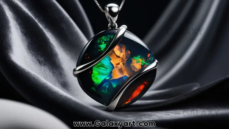 اوپال سیاه (Black Opal): سنگ آتش مسحورکننده