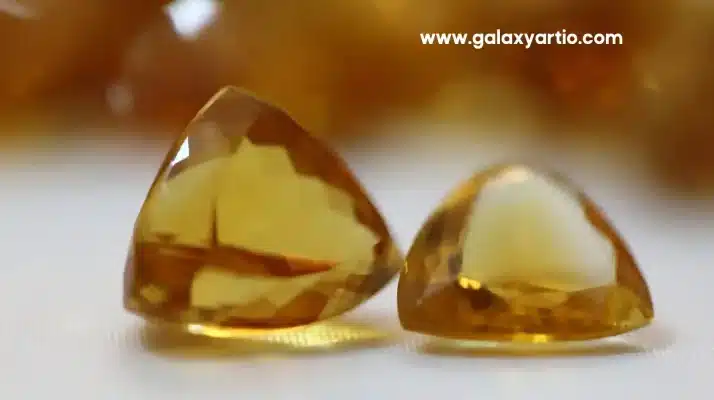 بررسی رنگ سنگ سیترین