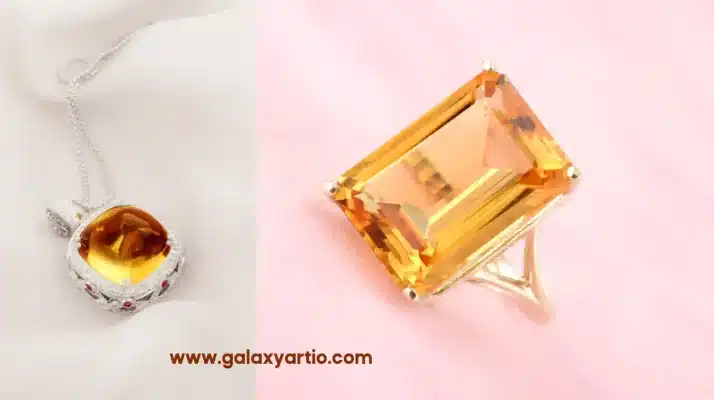 استفاده از سنگ سیترین در جواهرات و زیورآلات