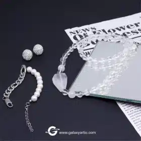 ساخته شده از سنگ کوارتز شفاف و پلاک تراش دست