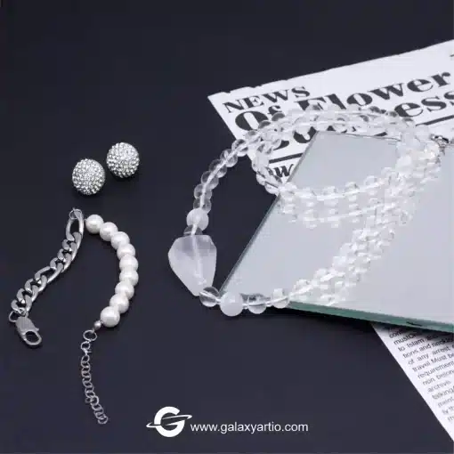 ساخته شده از سنگ کوارتز شفاف و پلاک تراش دست