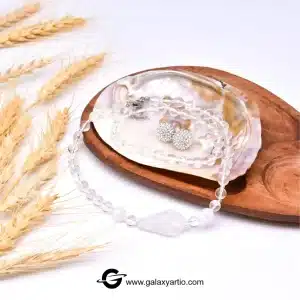 گردنبند سنگ کوارتز سفید