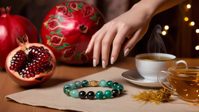 انتخاب زیورآلات سنگی متناسب با حال‌وهوای شب یلدا