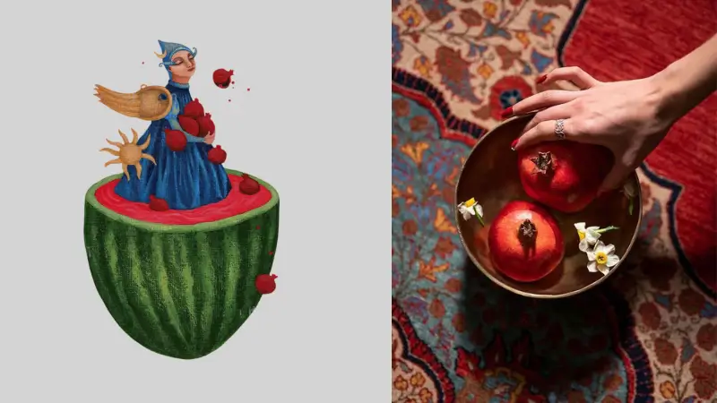 سنگ‌های شفاف و رنگ‌های ملایم برای آرامش در بلندترین شب سال