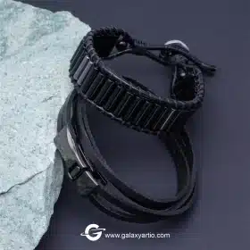 دستبند چرم اسپیرال