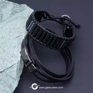 دستبند چرم اسپیرال