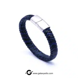 دستبند چرمی لژیون رنگ آبی