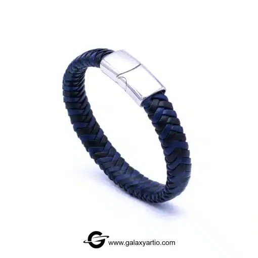 دستبند چرمی لژیون رنگ آبی