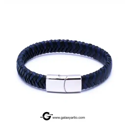 دستبند چرمی لژیون رنگ آبی