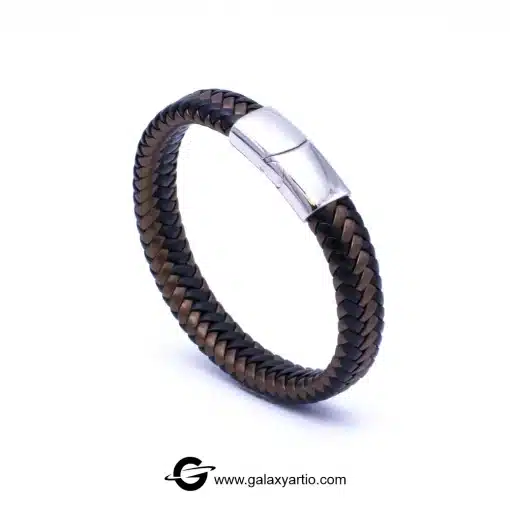 دستبند چرمی لژیون رنگ برنزی