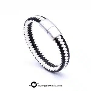 دستبند چرمی لژیون رنگ سفید