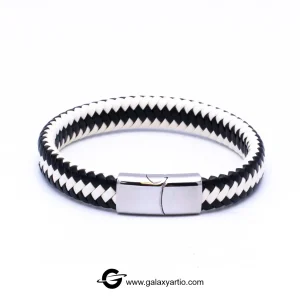 دستبند چرمی لژیون رنگ سفید