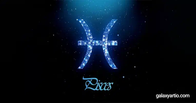 نشان برج حوت به رنگ آبی تیره به عنوان تصویر مقاله سنگ های ماه تولد اسفند