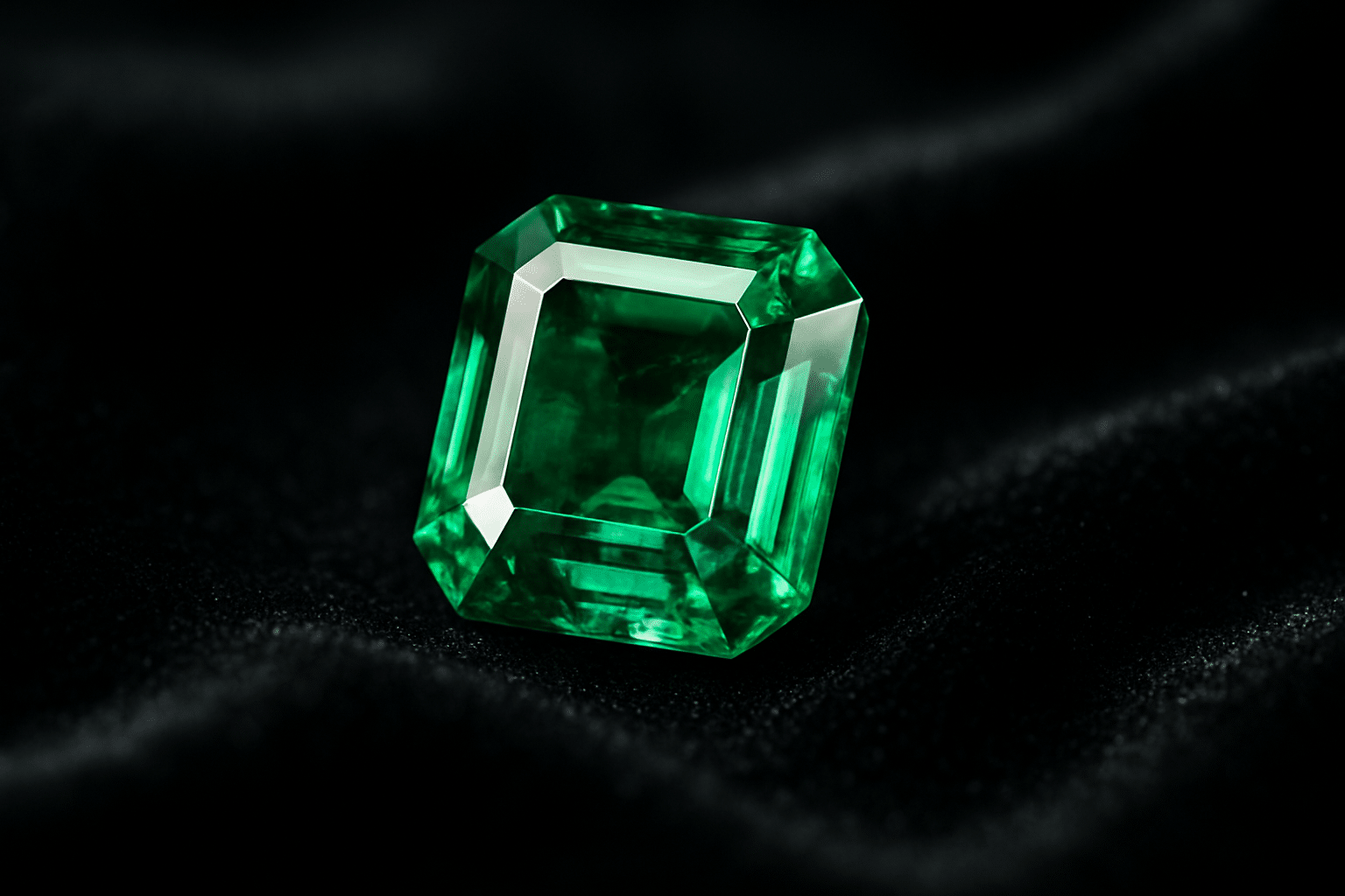 سنگ زمرد سبز طبیعی در طبیعت