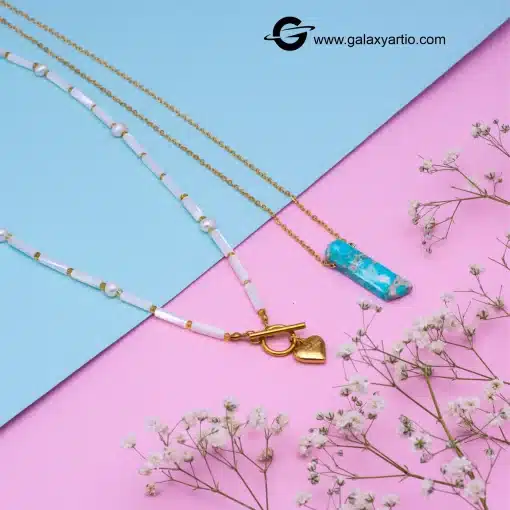 گردنبند سنگی کورالین