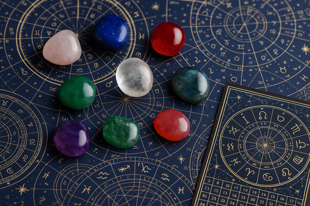 سنگ‌های قیمتی در محیط نجومی با تقویم‌های آسترولوژی