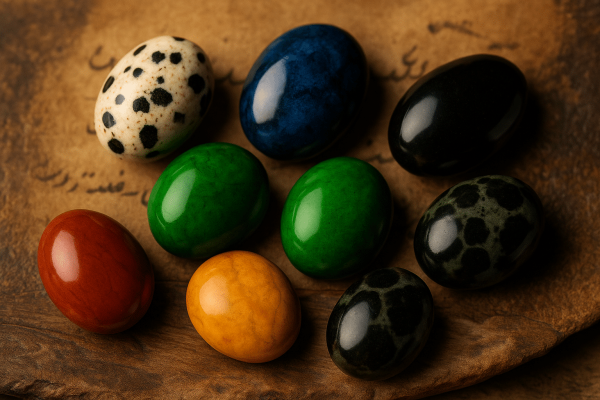 سنگ جاسپر اصل در رنگ‌های متنوع مناسب ساخت زیورآلات