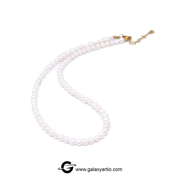 گردنبند مروارید مارینا تراش 5mm