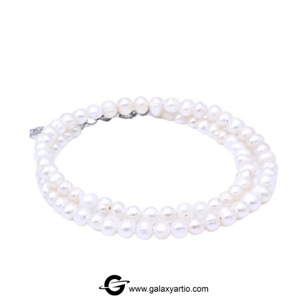 گردنبند مروارید مارینا تراش 5mm