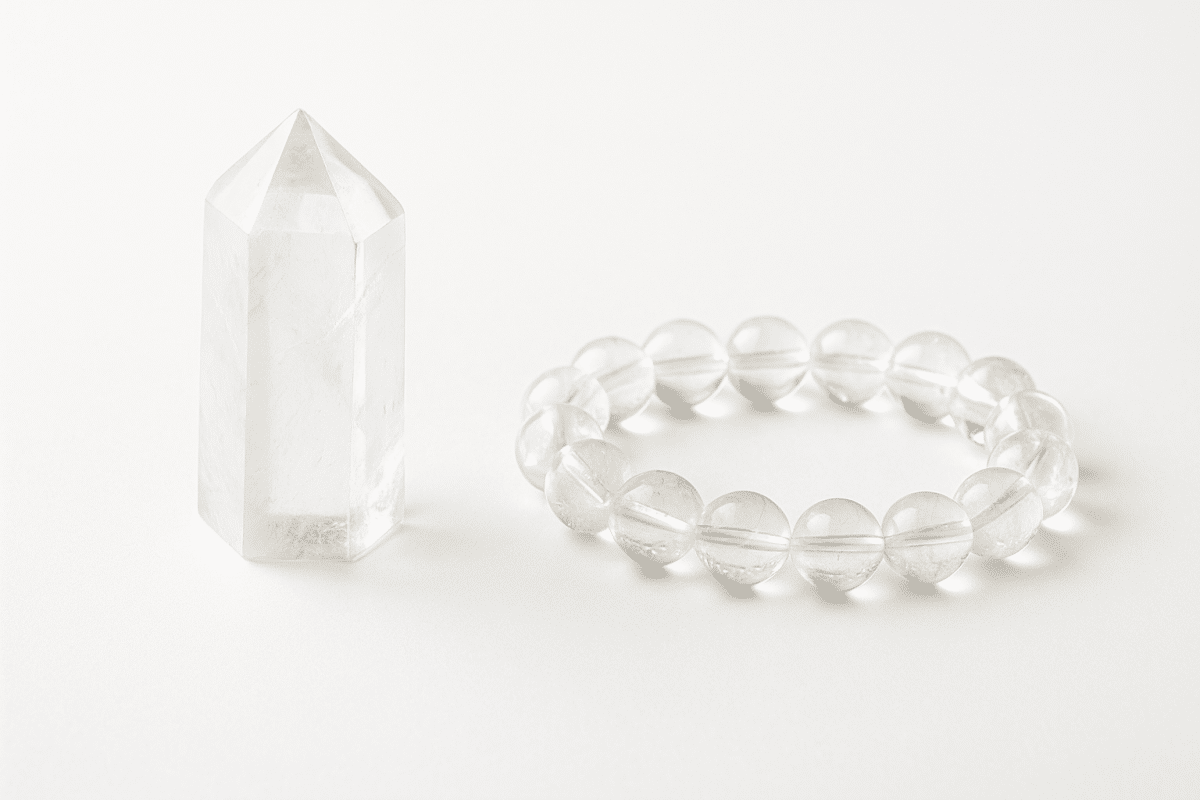 بلور شفاف در کوهی با خواص انرژی‌درمانی برای سنگ ماه تولد مرداد