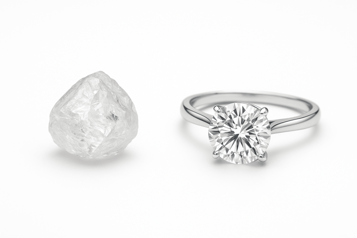 سنگ الماس با درخشش بالا، یکی از سنگ‌ مرداد