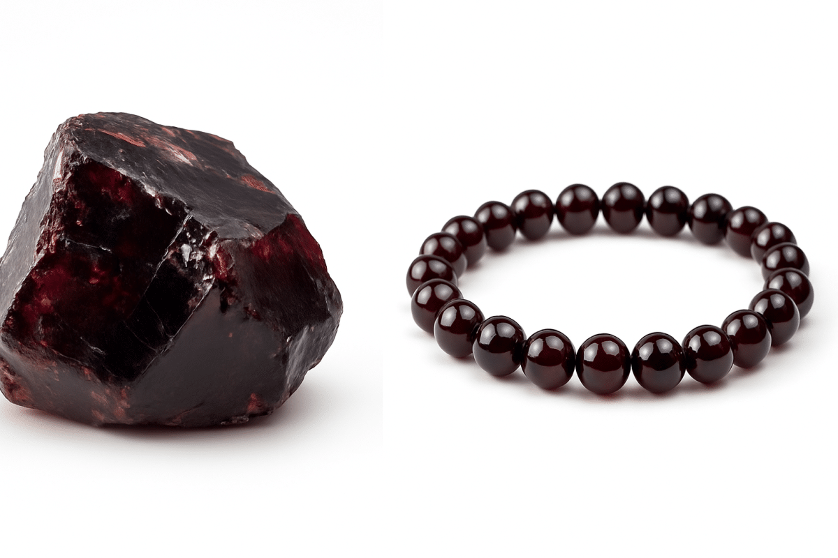 سنگ گارنت سرخ با طبع گرم به عنوان سنگ ماه تولد مرداد