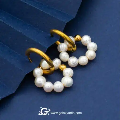 گوشواره مروارید و استیل