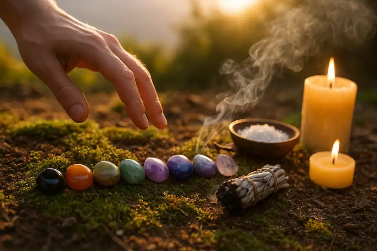 تصویری واقعی از پاکسازی سنگ هفت چاکرا با روشهای طبیعی