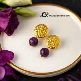 گوشواره سنگ آمیتیست