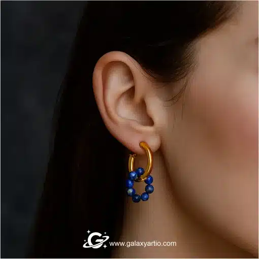 گوشواره سنگ لاجورد