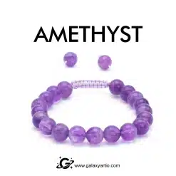 دستبند سنگ آمیتیست