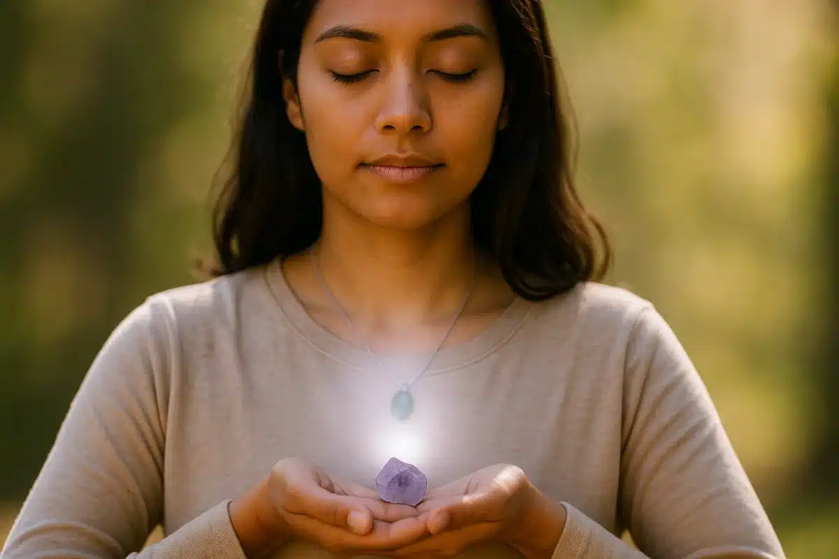 شارژ کریستال‌ها با انرژی درونی و تمرکز ذهن